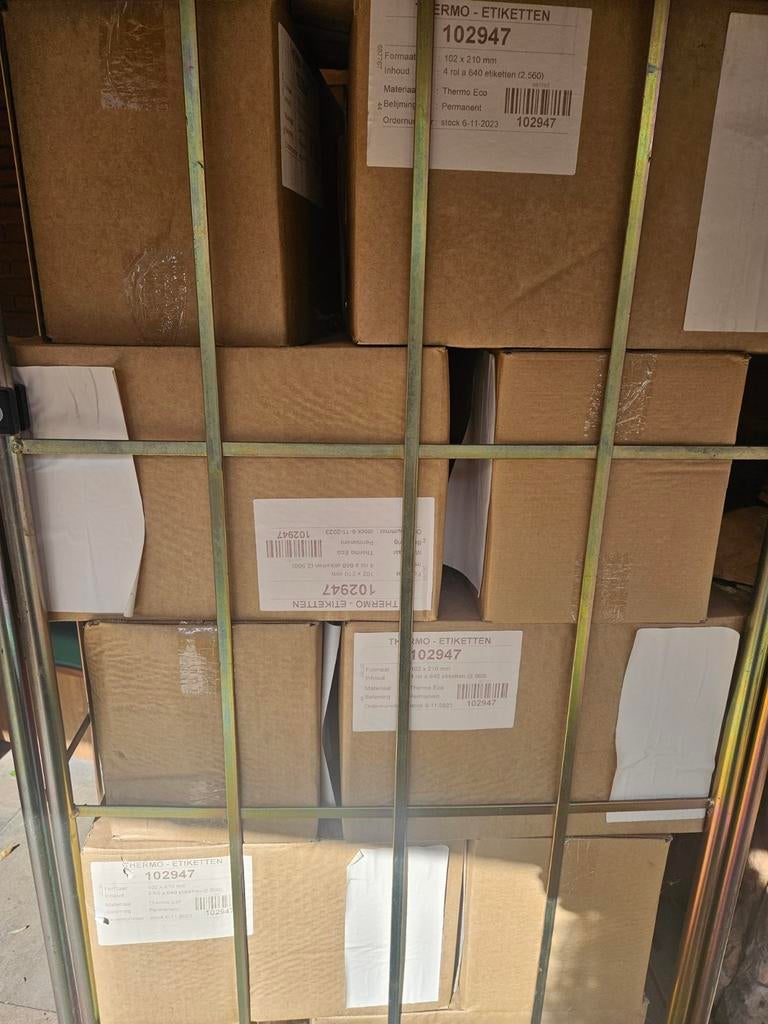 Verzendetiketten 102 x 210 mm, 30 dozen, Diversen, Papierwaren, Ophalen