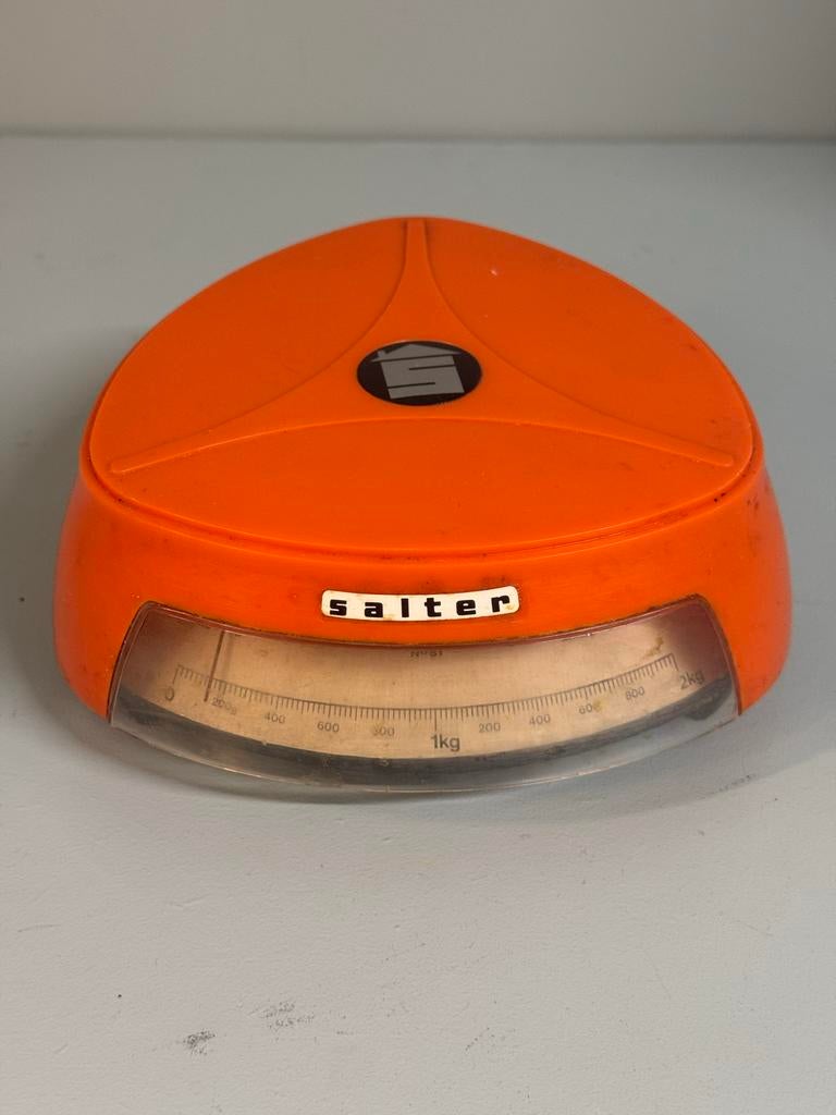 Vintage Oranje Keukenweegschaal - Salter, Kunststof, ?, Overige merken, Oranje