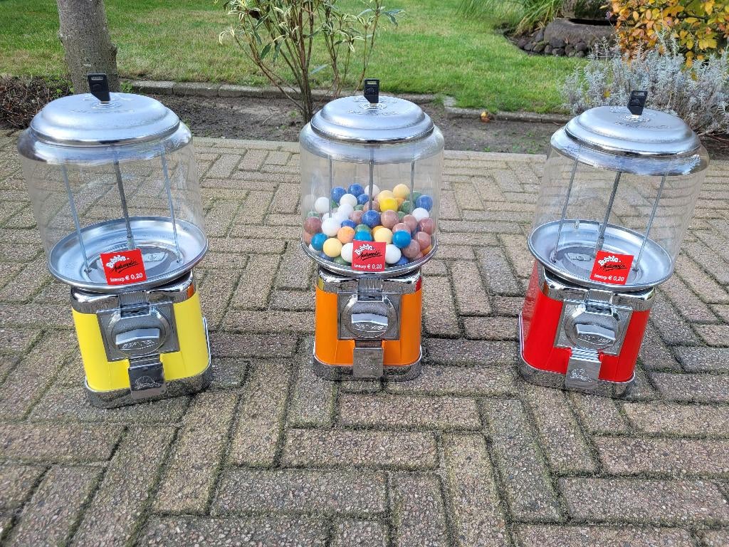 retro fifties sixties BEAVER kauwgomballen pinda automaten, Ophalen