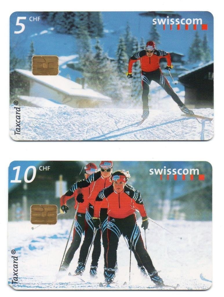 Zwitserland, 2 telefoonkaarten, Nordic Experience, Verzamelen, Ophalen of Verzenden, Buitenland