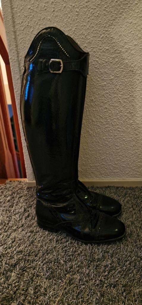 Celeris rijlaarzen lakleer maat 38 kuit 38 en hoogte 47, Dieren en Toebehoren, Ophalen, Gebruikt, Dressuur, Schoeisel