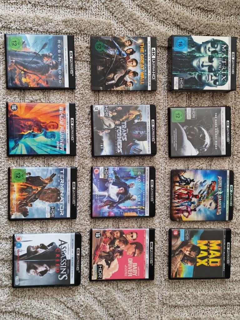 Grote collectie 4K Blu-rays met Dolby Atmos, Cd's en Dvd's, Blu-ray, Ophalen of Verzenden, Zo goed als nieuw, Overige genres