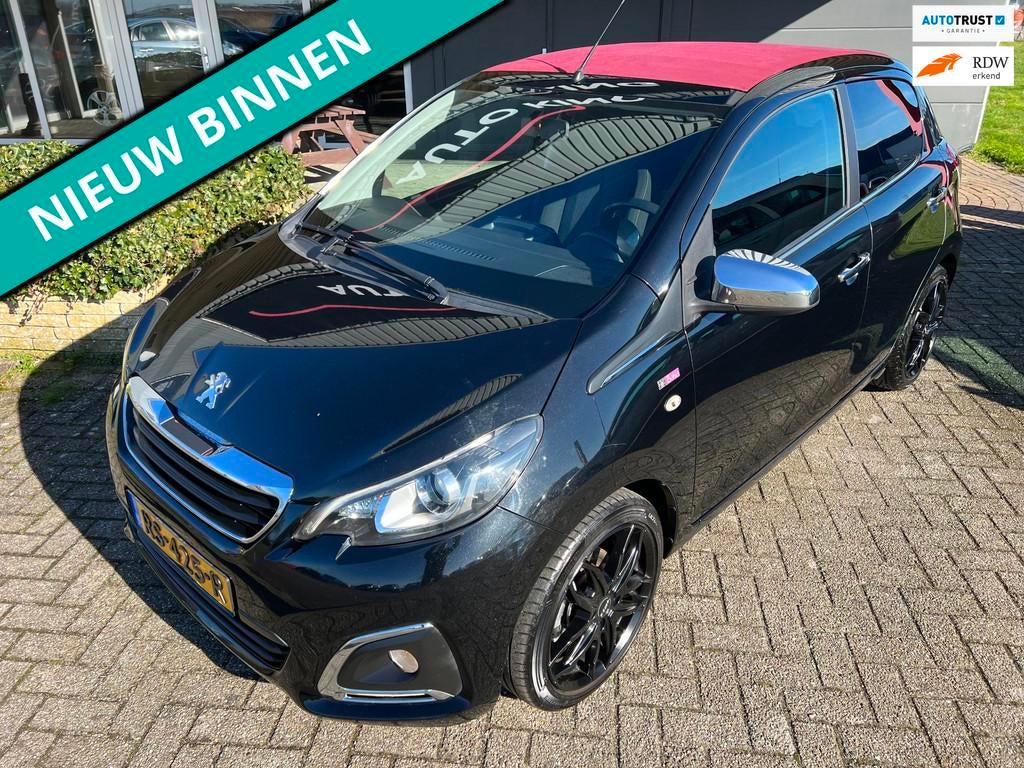 Peugeot 108 1.2 Allure TOP! 1E EIG VOL OPTIE CABRIO APK+NAP, Auto's, Voorwielaandrijving, Euro 5, Stof, Gebruikt
