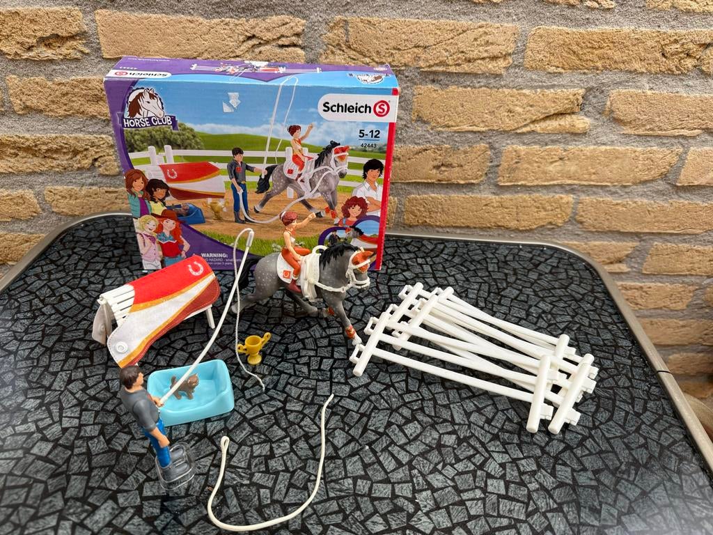 Schleich Horse Club Mia's Voltige Set (42443), Ophalen of Verzenden, Zo goed als nieuw, Meisje