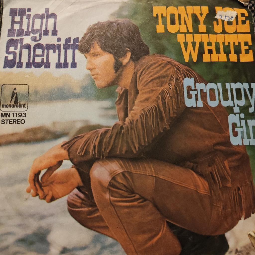Tony Joe White - High Sheriff / Groupy Girl (Single), Gebruikt, 7 inch, Single, Ophalen of Verzenden