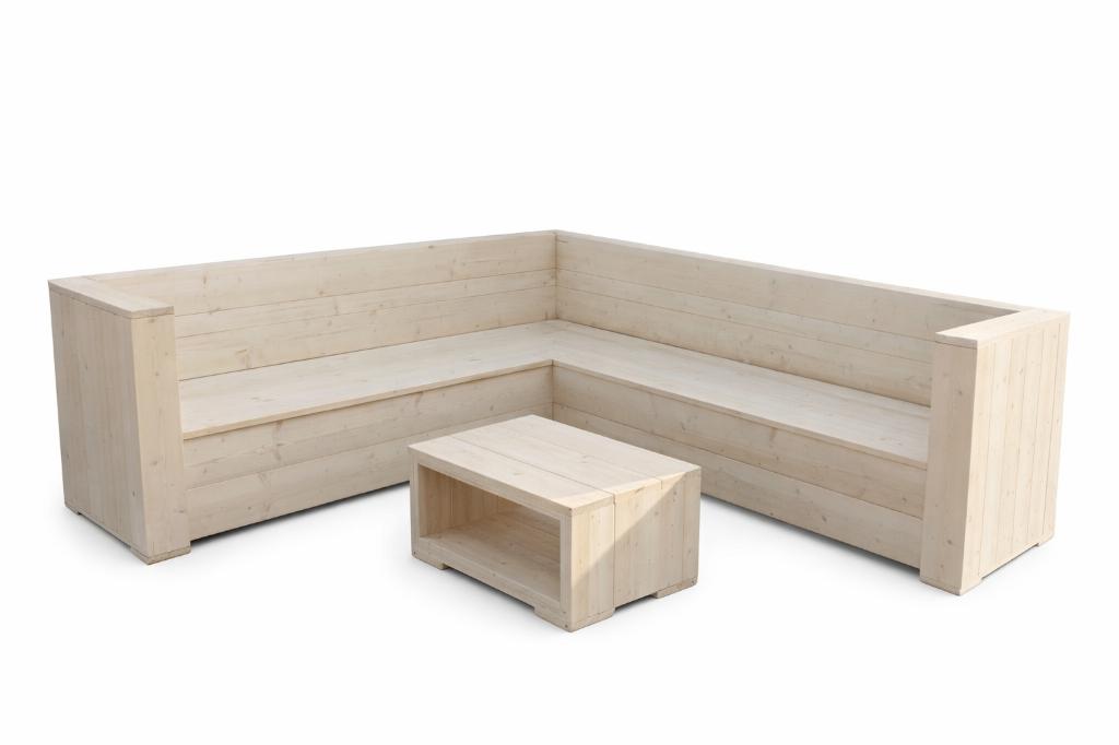 Steigerhouten Hoekbanken | Loungebanken Model A, Ophalen of Verzenden, Nieuw