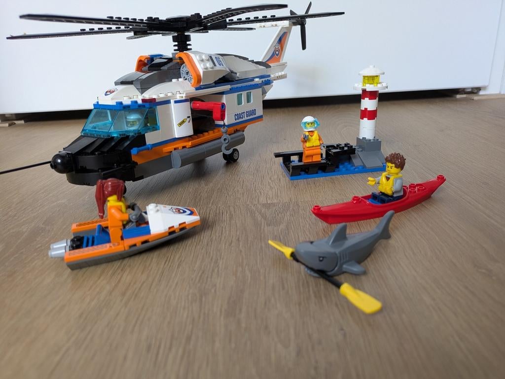 Lego set: zware reddingshelikopter 60166 (compleet), Ophalen of Verzenden, Zo goed als nieuw