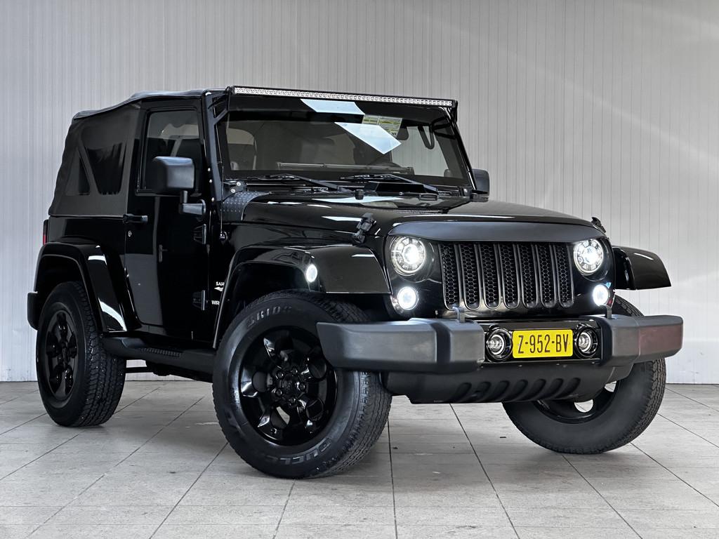 Jeep Wrangler SAHARA/ Soft-Top!/ 200PK!/ 6-Cilinder/ 18''LMV, Auto's, Jeep, 3778 cc, Stof, Gebruikt, Zwart