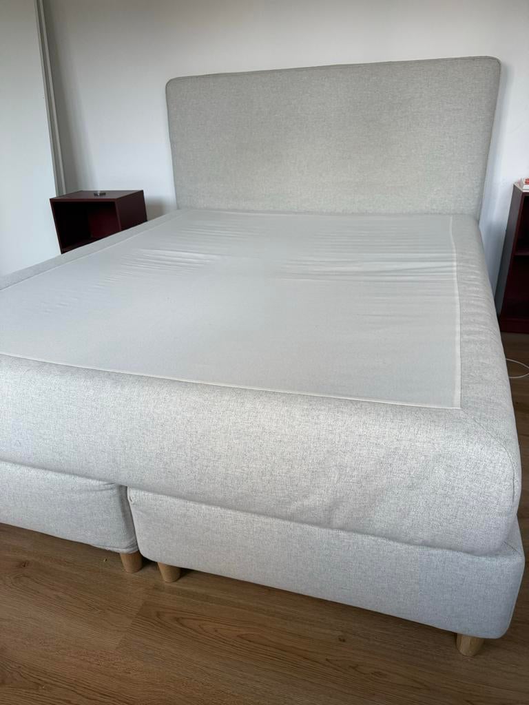 IKEA Dunvik boxspring 160x200 -, Ophalen, Tweepersoons, Zo goed als nieuw, 200 cm