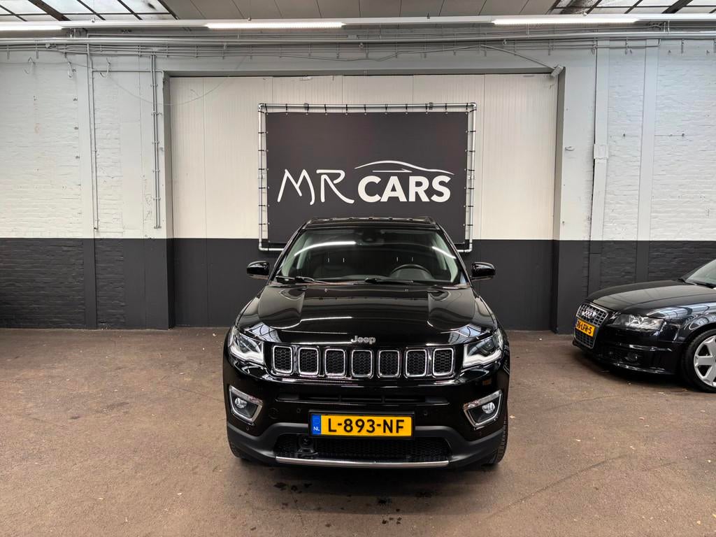 Jeep Compass 1.4 MultiAir Limited 4x4 Automaat Navi/Camera, Auto's, Jeep, Automaat, 450 kg, Gebruikt, Zwart
