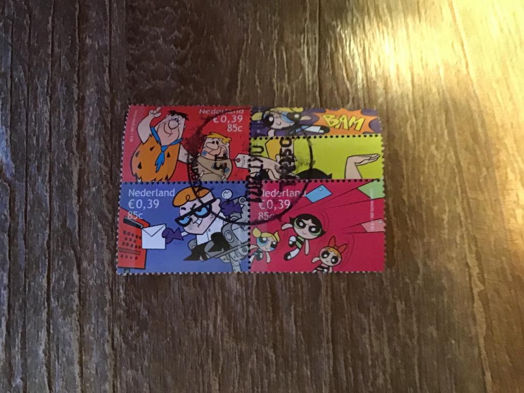 Blokje Cartoons, Ophalen of Verzenden, Gestempeld