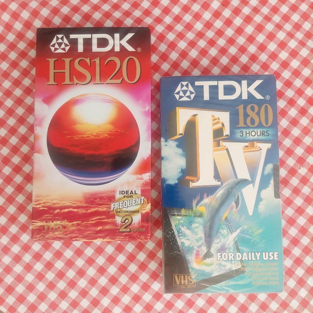 Videobanden TDK 180 en TDK HS120, Alle leeftijden, Ophalen of Verzenden, Nieuw in verpakking, Overige genres