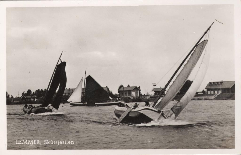Lemmer Skûtsjesilen., Ophalen of Verzenden, 1960 tot 1980, Ongelopen, Friesland