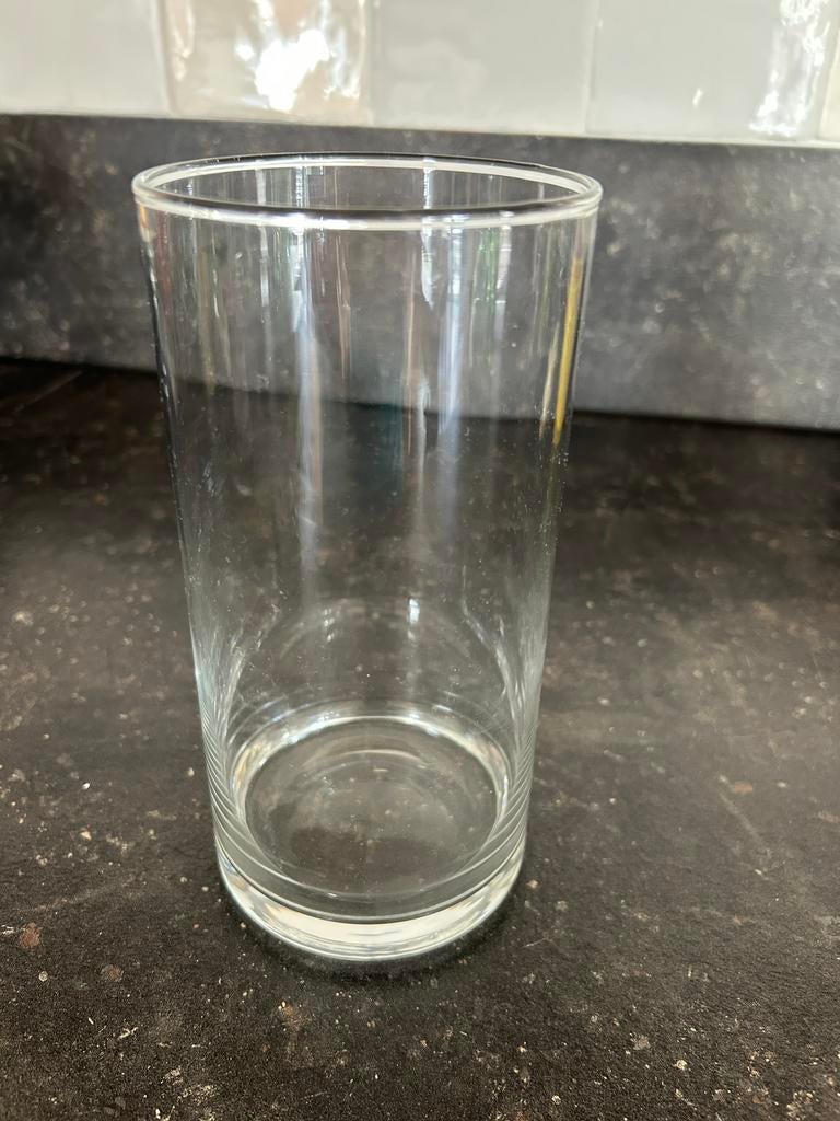 Doorzichtige vaas in uitstekende staat, Overige kleuren, Ophalen of Verzenden, Minder dan 50 cm, Glas