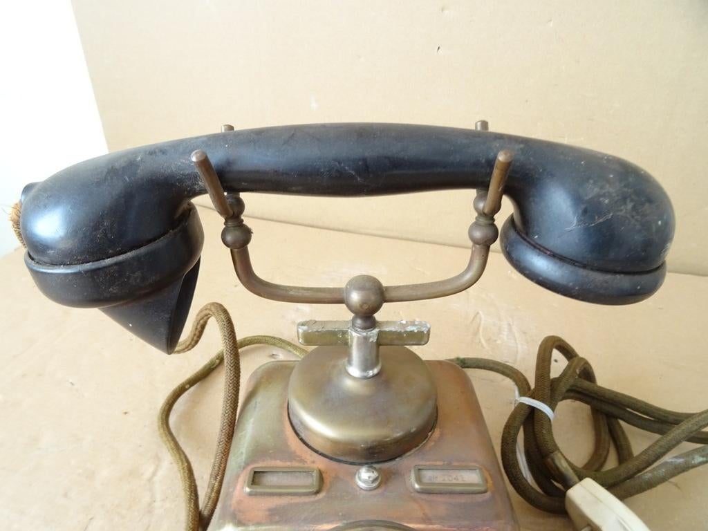 Vintage koperen telefoon KTAS D30 telefoontoestel KTAS D30, Ophalen of Verzenden