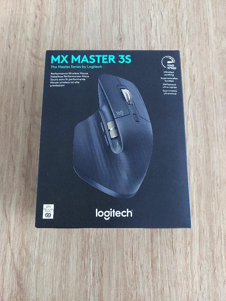 Logitech MX Master 3S nieuw geseald, Computers en Software, Muizen, Rechtshandig, Muis, Ergonomisch, Nieuw