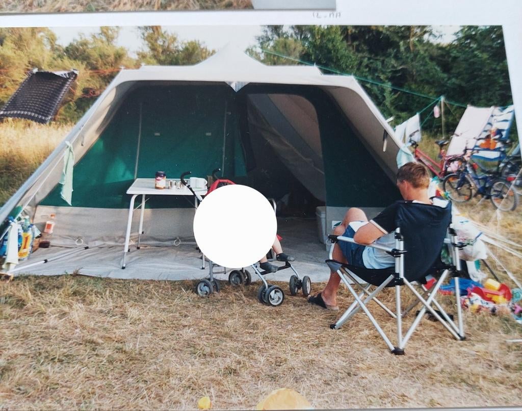 Piramide tent 4 persoons van de Vrijbuiter., Ophalen