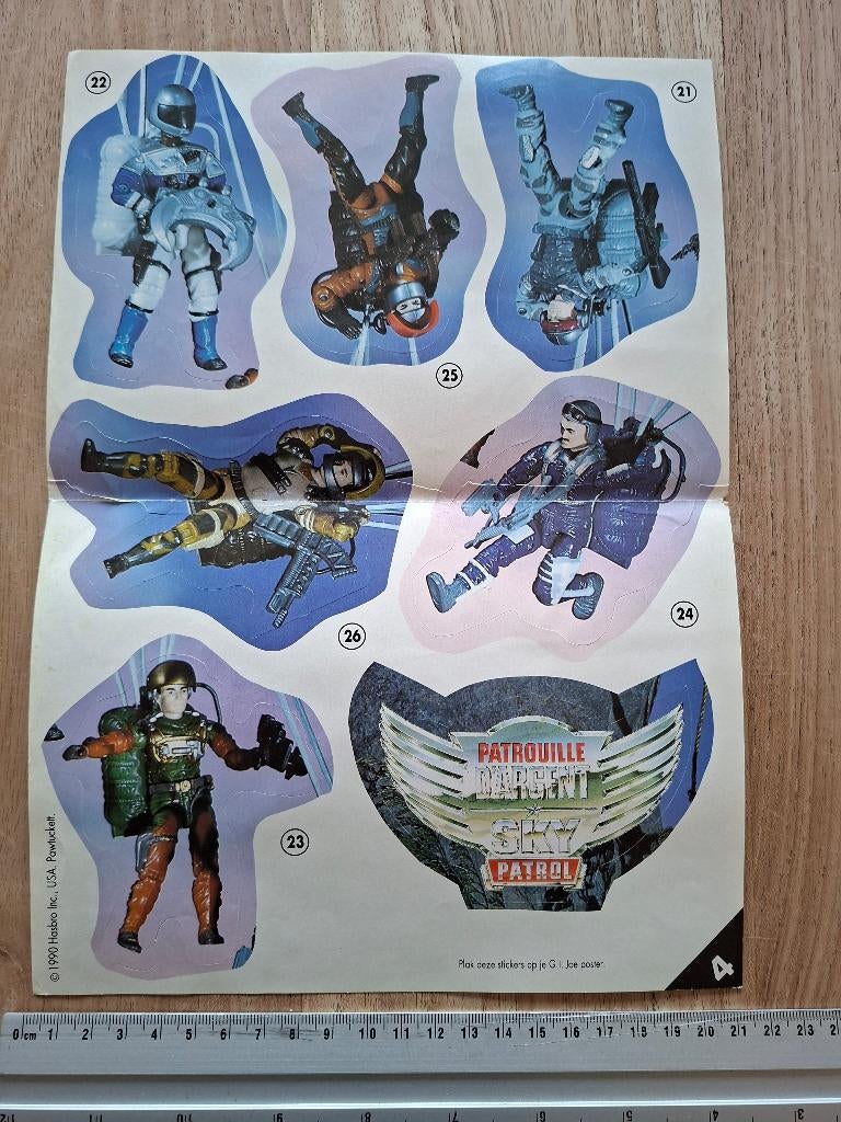 Stickervellen GI Joe 3 en 4, Ophalen of Verzenden, Zo goed als nieuw, Film, Tv of Omroep