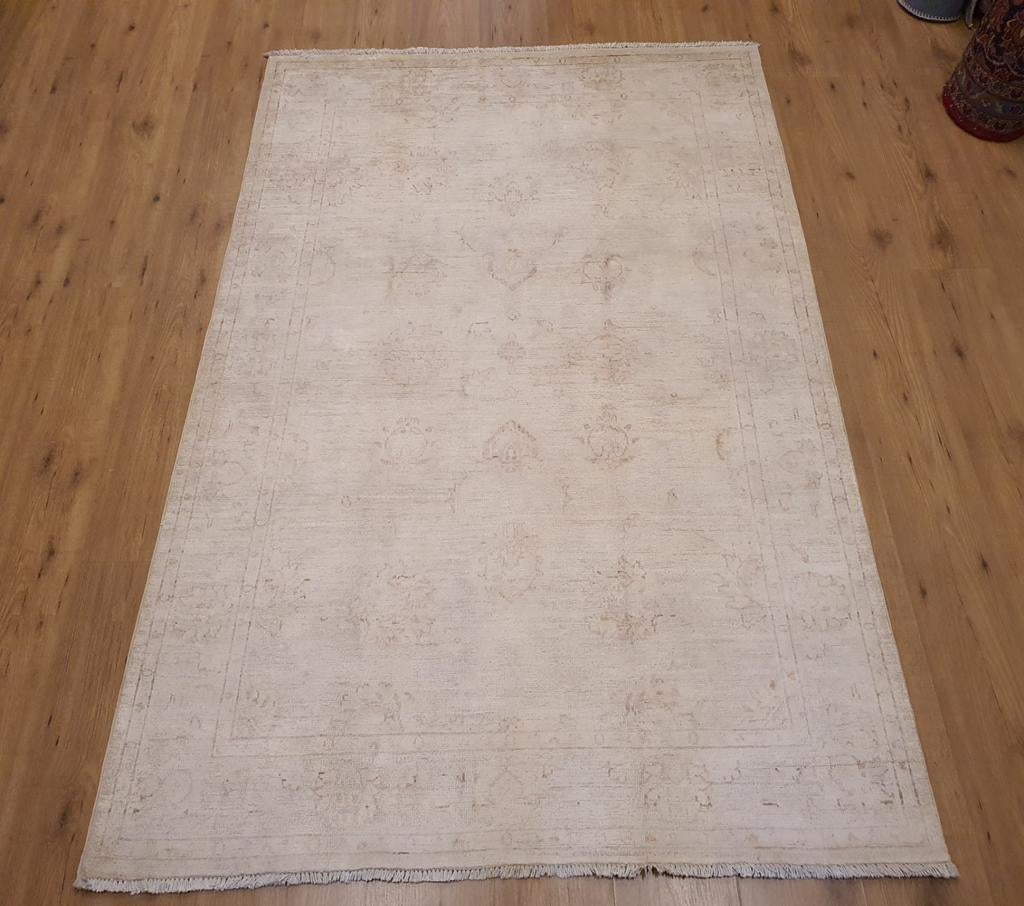 Handgeknoopt oosters tapijt ziegler 205x134, Info@SlatsAntiek.nl, Crème, 100 tot 150 cm, Perzisch