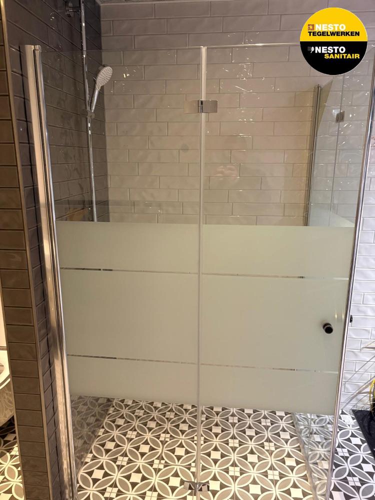 Sealskin inklapbare glaswand 90x120 chroom mat baan, Ophalen, Nieuw, Overige kleuren, Overige typen