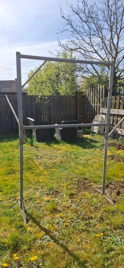 12 gegalvaniseerde bouwschragen losse koop mogelijk., Ophalen, Gebruikt, Overige typen, Minder dan 2 meter