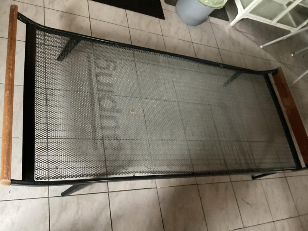 Compact Auping eenpersoonsbed met matras, Huis en Inrichting, Slaapkamer | Bedden, Ophalen, Gebruikt, 90 cm, Eenpersoons