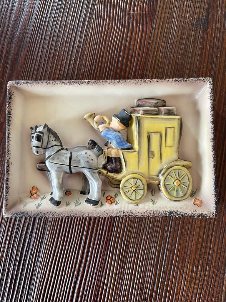 Goebel wandbord koets met paard - Vintage, Ophalen of Verzenden