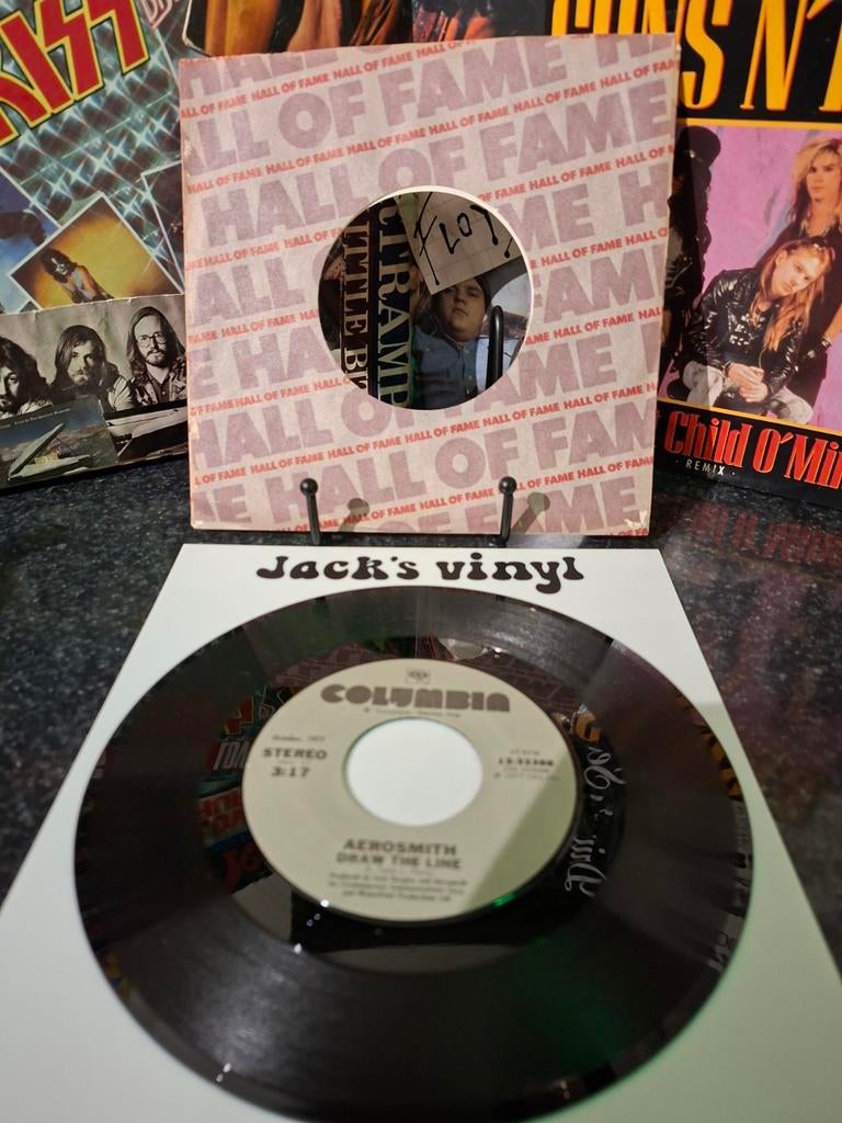 Aerosmith - Draw The Line - Single Vinyl (7 inch) 1978, Ophalen of Verzenden, Gebruikt, Overige formaten, Poprock