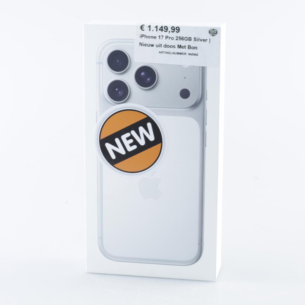 iPhone 17 Pro 256GB Silver met bon | Nieuw uit doos, Apple, Nieuw, Support@apple.com, One Apple Park Way
Cupertino, CA 95014
United States