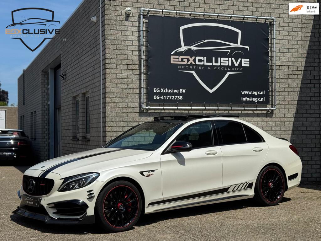 Mercedes-Benz C-klasse C43 AMG 4MATIC PANO | KEYLESS | BLIND, Auto's, Mercedes-Benz, 367 pk, Leder, Bedrijf, Vierwielaandrijving