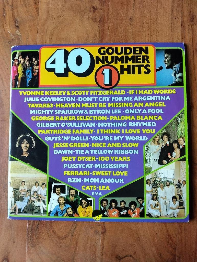 40 Gouden Nummer 1 Hits * 2 x Vinyl * Lp's *, Ophalen of Verzenden, Gebruikt, 12 inch, Pop