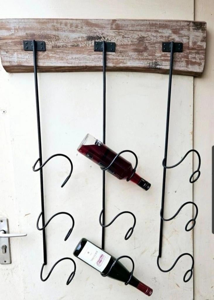 PTMD Wijnrek, Huis en Inrichting, Woonaccessoires | Kapstokken, Ophalen of Verzenden, Metaal, Wandkapstok, Minder dan 100 cm