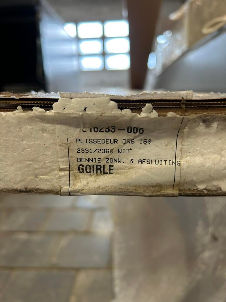 Plissé hordeur, Ophalen, Zo goed als nieuw, 120 cm of meer, Hordeur