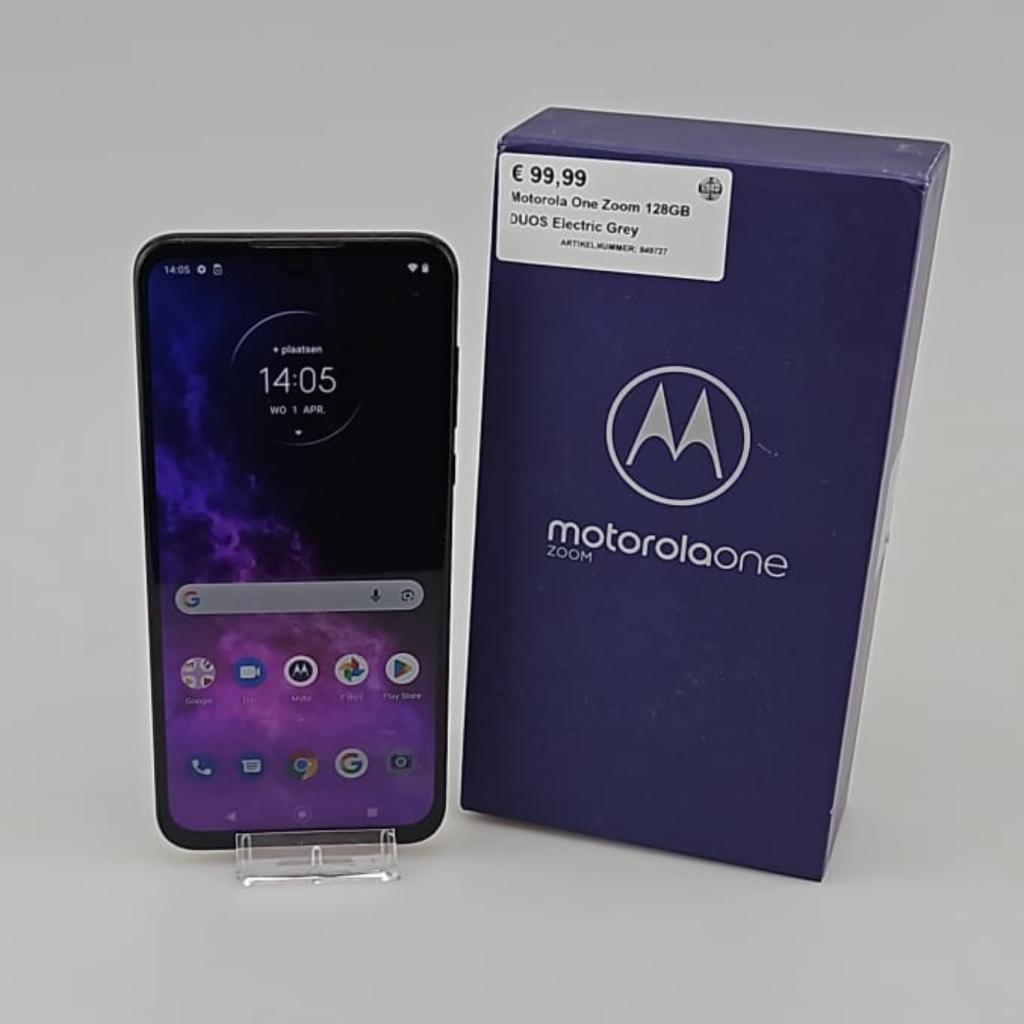 Motorola One Zoom 128GB DUOS Electric Grey, Motorola, Gebruikt, Support@motorola.com, 222 W. Merchandise Mart Plaza
Suite 1800
Chicago, IL 60654
United States