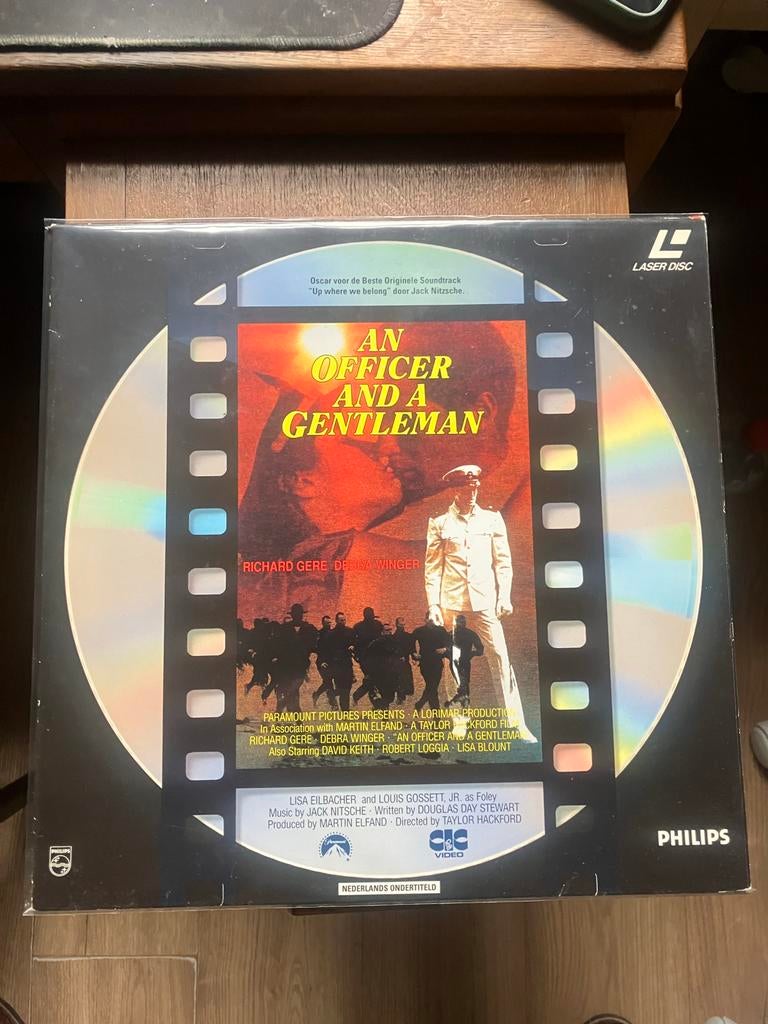 Laserdisc An Officer and a Gentleman, Alle leeftijden, Ophalen of Verzenden, Gebruikt
