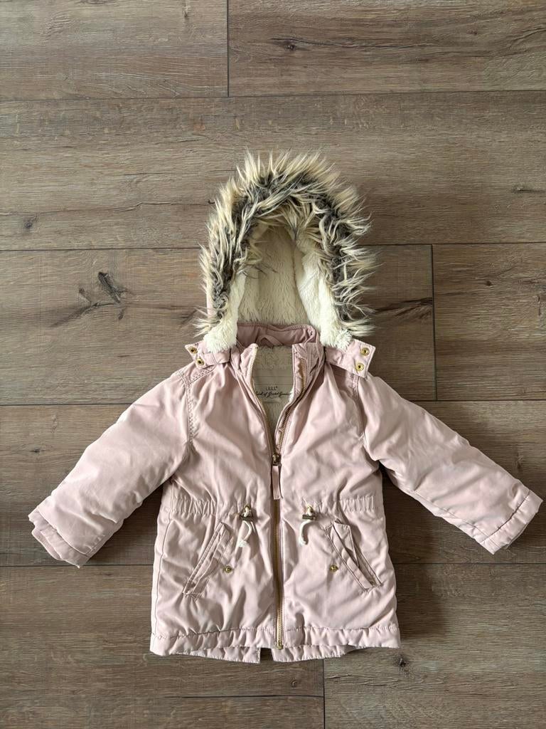 Roze winterjas maat 98 H&M, Ophalen of Verzenden, Gebruikt, Meisje, Jasje