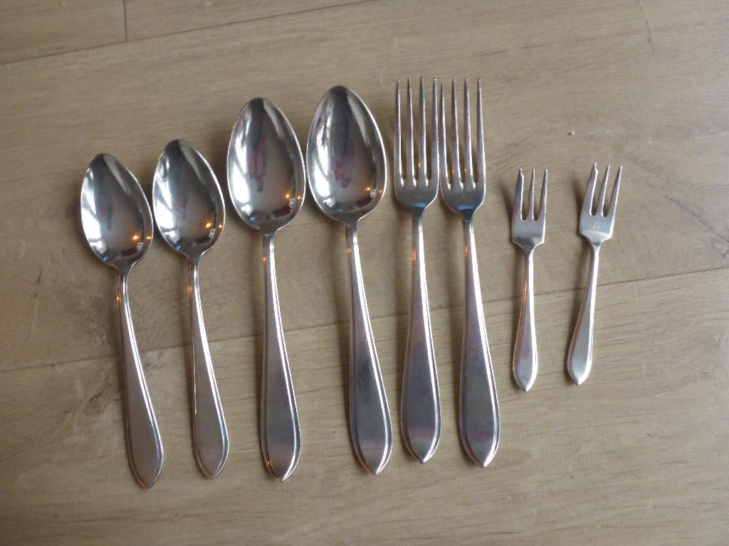 Bestekdelen sola 90 puntfilet., Ophalen of Verzenden, Gebruikt, Zilver, Los bestek