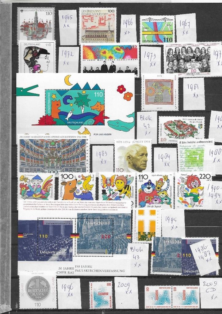 BRD  jaar 1998, Postzegels en Munten, Verzenden, BRD, Postfris