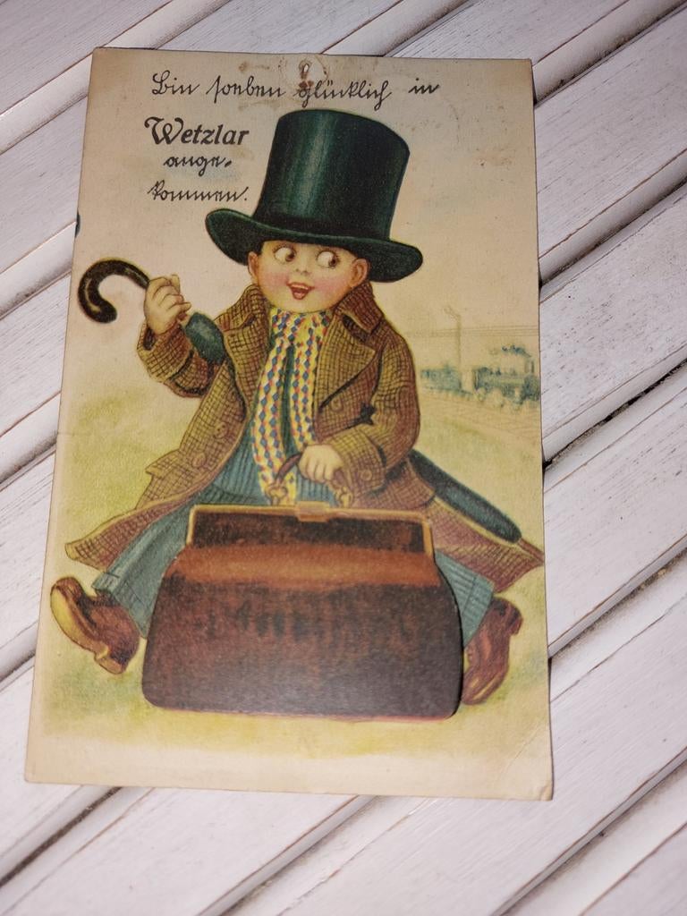 Aparte kaart , koffer met kaartjes., Ophalen of Verzenden