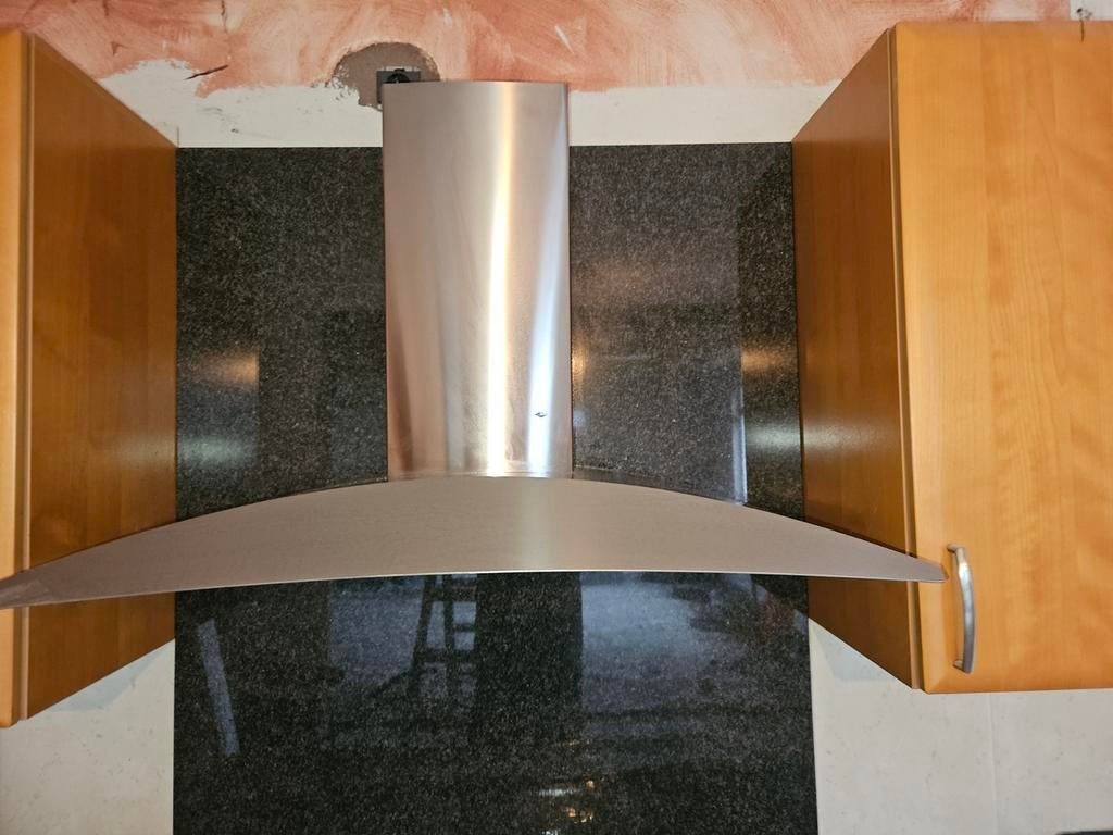 RVS afzuigkap itho, Gebruikt, Wandschouwkap, Ophalen of Verzenden, Vrijstaand