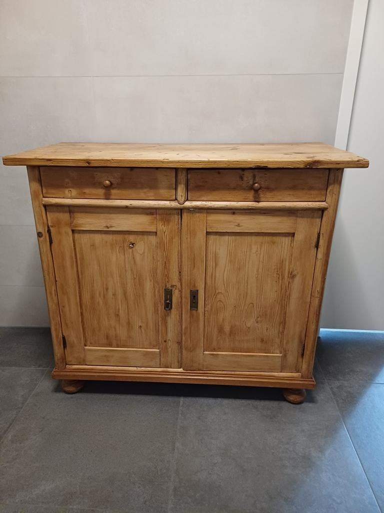 Vintage grenenhouten kastje - Superleuk en praktisch!, Antiek en Kunst, Antiek | Meubels | Kasten, Ophalen