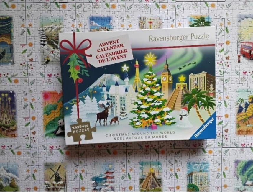 Ravensburger adventskalender puzzel 24x 54 stukjes, Ophalen, Minder dan 500 stukjes, Zo goed als nieuw, Legpuzzel