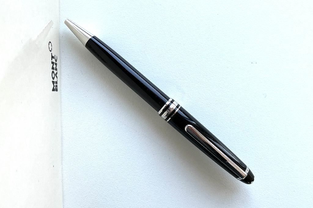 Montblanc Meisterstück 164 Classique Balpen Platinum, Ophalen of Verzenden, Zo goed als nieuw, Balpen, Mont Blanc