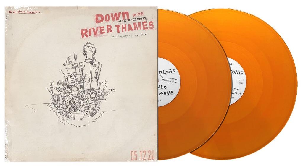 Vinyl 2LP Liam Gallagher Down By The River ORANGE Vinyl NEW, Limited edition, 2020 tot heden, Ophalen of Verzenden, 12 inch