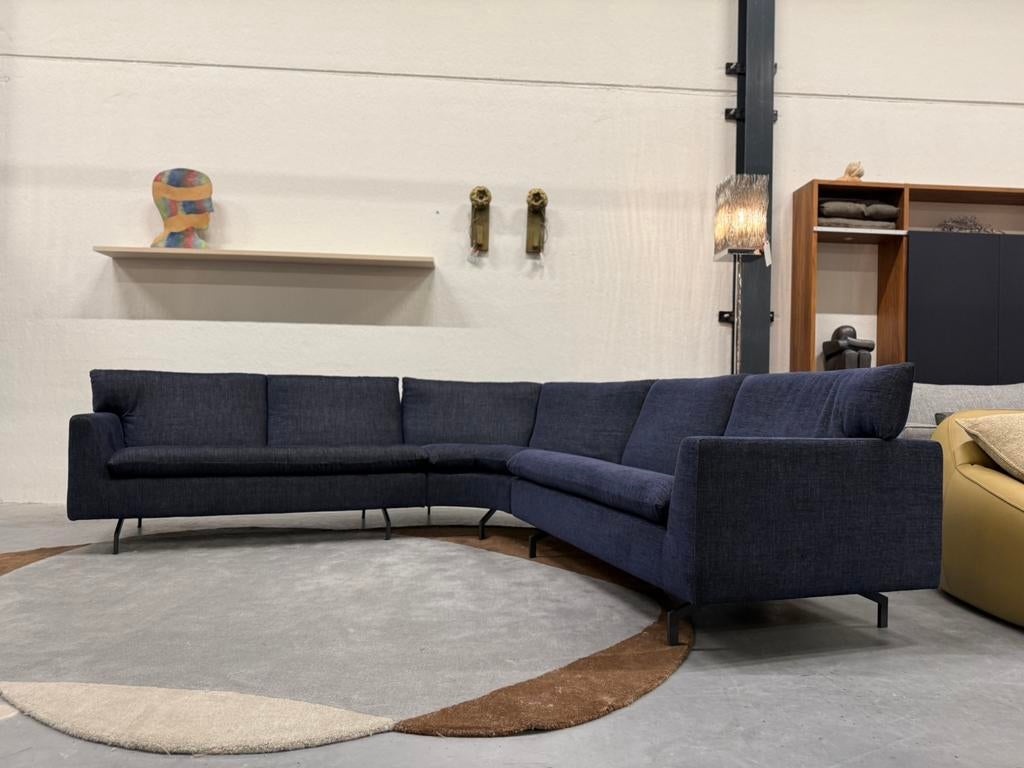 Nieuw Label van den Berg Kameo Hoekbank Blauw Stof Bank