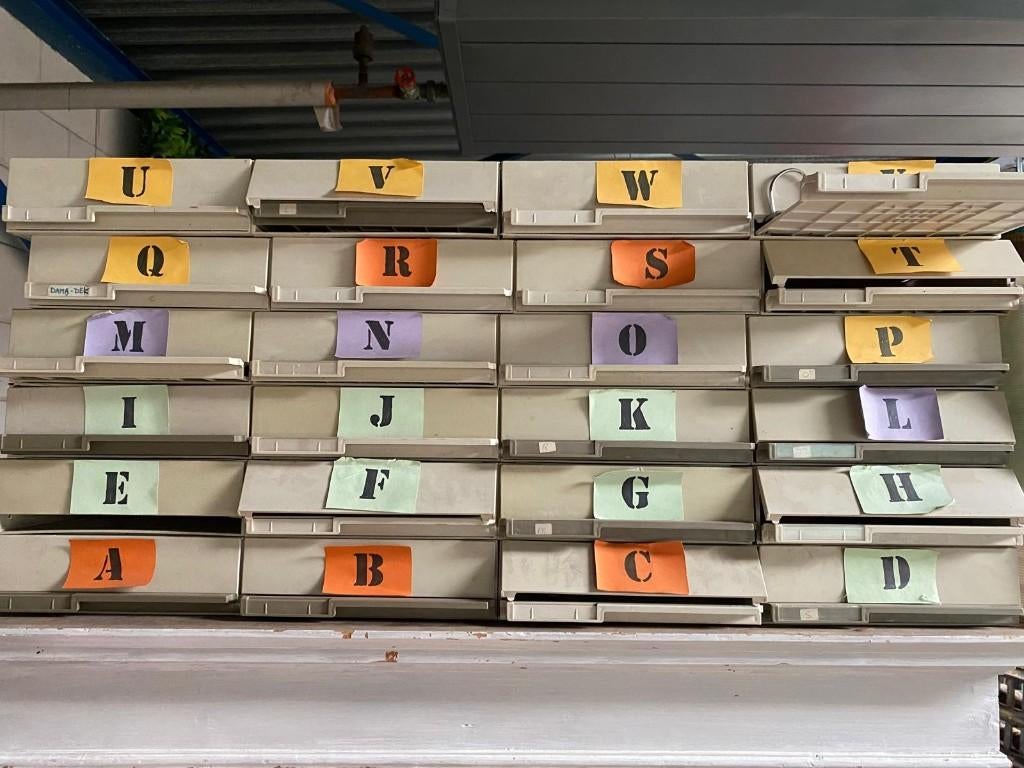 Postvakjes / bureau organizer, Diversen, Ophalen, Gebruikt