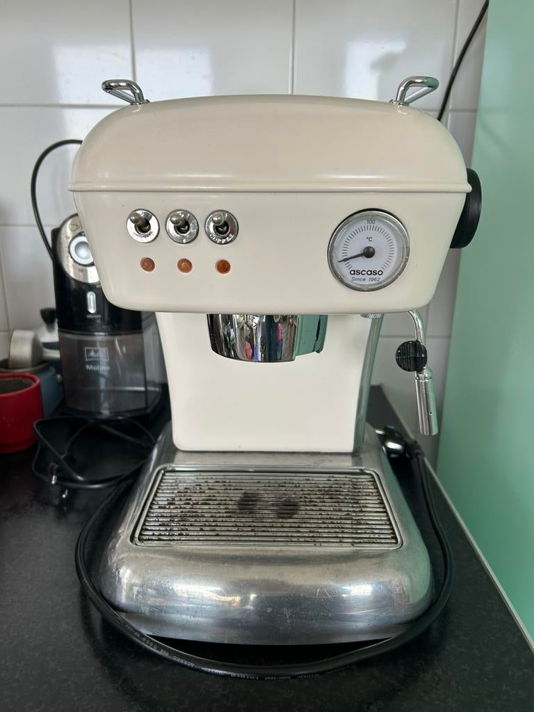 Ascaso Dream in beige, Ophalen, Gebruikt, Espresso apparaat, Gemalen koffie