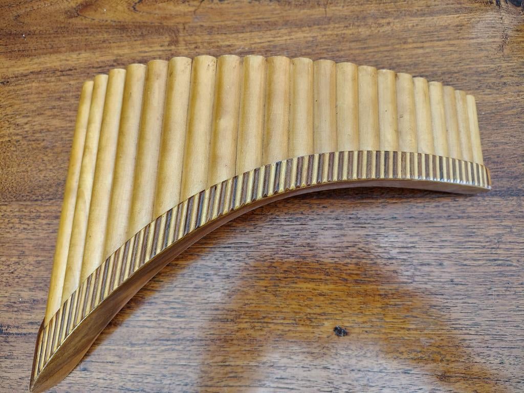 Originele Roemeense Panfluit - Handgemaakt Hout, Ophalen of Verzenden