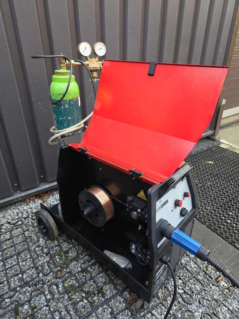 Cebora Bravo 165 Combi MIG Lasapparaat 230 Volt, Ophalen, Zo goed als nieuw, 150 tot 250 ampère, Co2