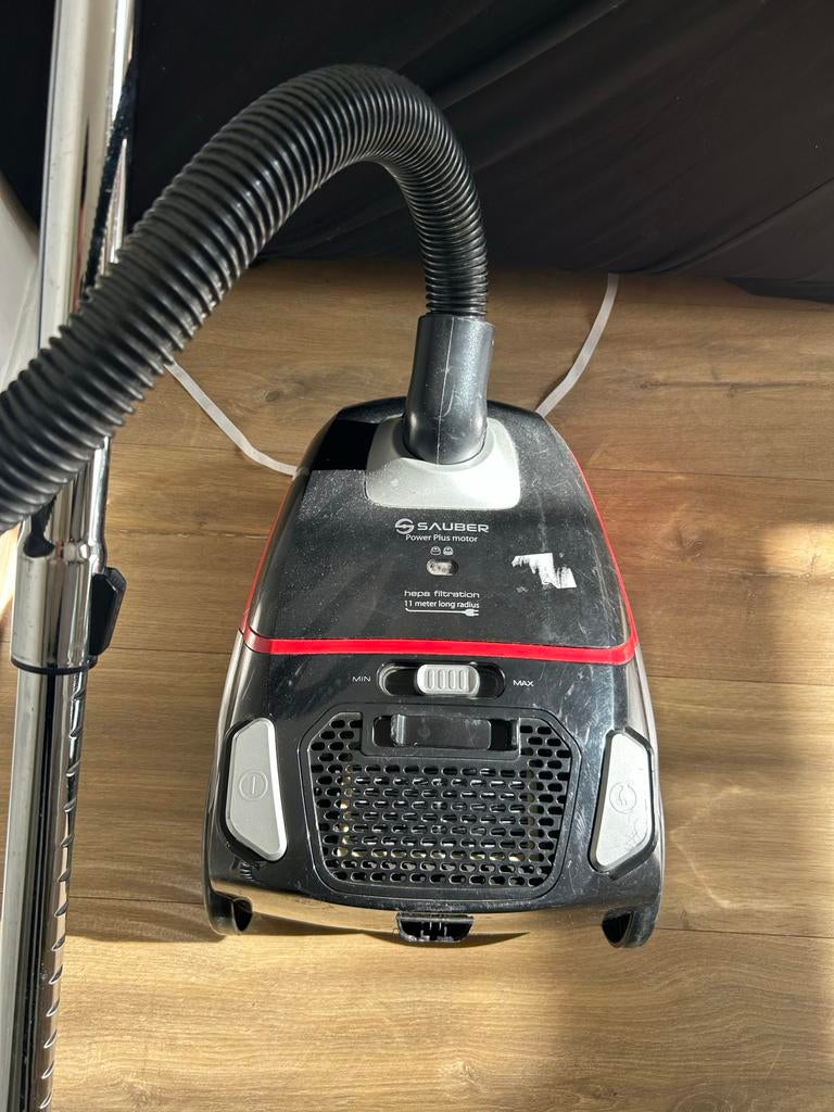 Sauber Power Plus Stofzuiger met HEPA-filtratie, Ophalen of Verzenden, Gebruikt, Stofzuiger